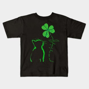 Cat St Patrick Day Your Are My Lucky Charm Kids T-Shirt